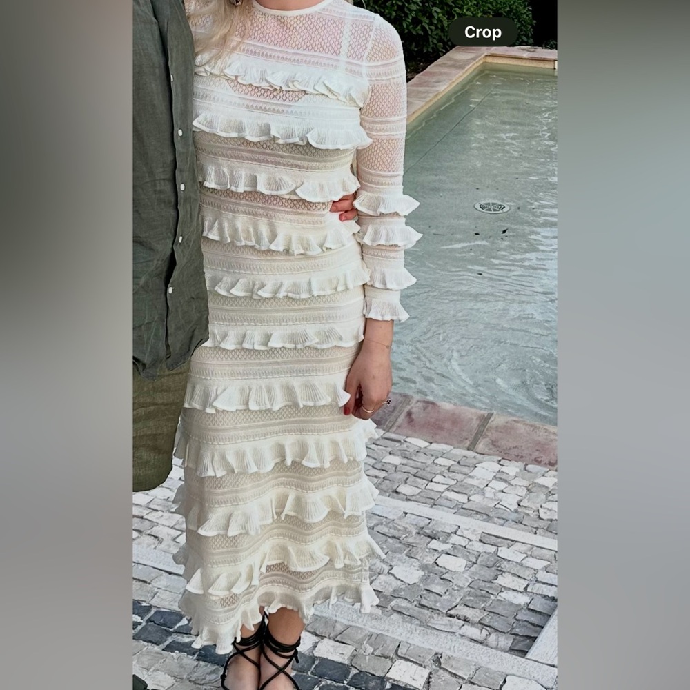 Zimmermann Illuminate lace top only